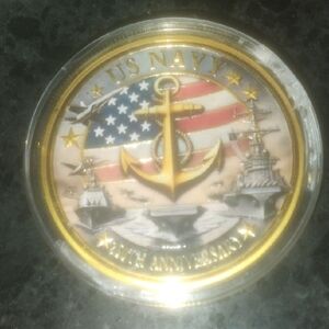 Gold Navy Commemorative Coin